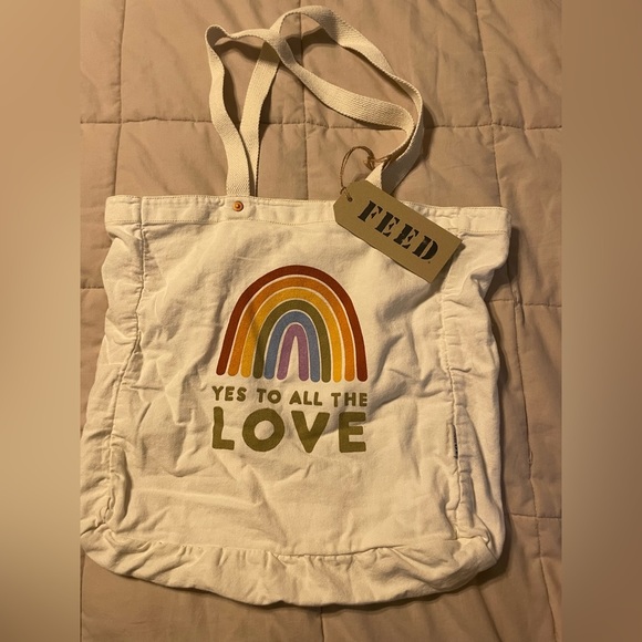 FEED Handbags - FEED Projects LOVE Canvas Tote SALE